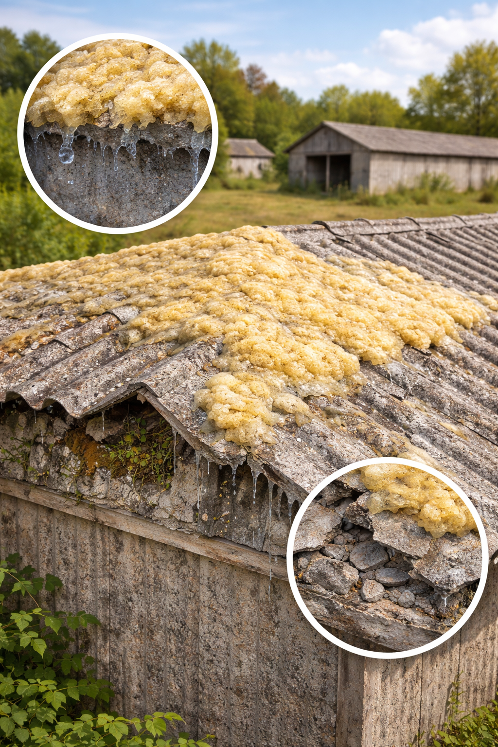 The Problem with Spray Foam on Asbestos Roofs