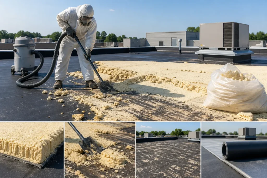 Flat Roof Spray Foam Insulation Removal: Complete Guide