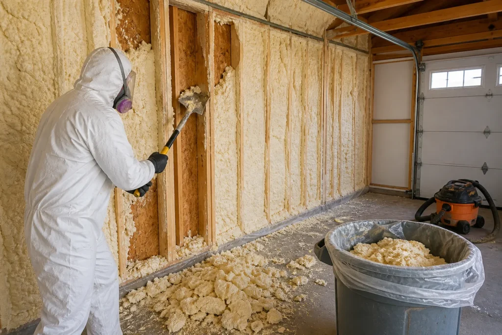 Garage Spray Foam Insulation Removal: Expert Guide